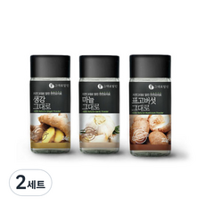 그대로말린 조미료 3종 선물세트 생강 24g + 마늘 40g + 표고버섯 22g, 2세트