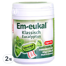Em-eukal 車用容器型經典無糖薄荷糖, 2個, 65g