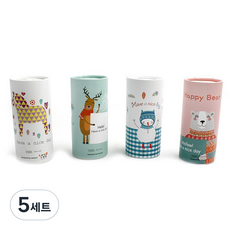 쿠켄 휴대용 캐릭터 캔티슈 4종세트, 5세트, 4개입