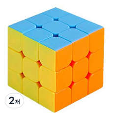 Puzzle Gallery 歡樂玩轉 IQ 發展粉彩3x3魔術方塊, 混合顏色, 2個