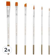 KeepSmiling 油畫壓克力畫筆, 2個, 6種