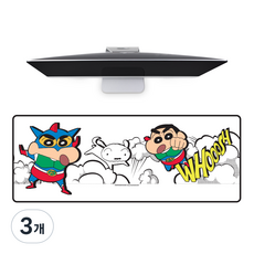 레토 짱구는 못말려 액션가면 히어로 마우스 장패드, 히어로액션, 3개