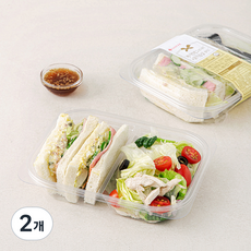 쉐푸드 베이컨 에그샌드위치 & 닭가슴살 샐러드, 315g, 2개