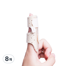 리치덕 손가락보호대 슬리브 살색통기성, 8개