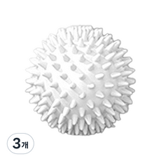 리와일딩 근육이완 마시지볼 70 x 70 x 70 mm, 3개, 요가볼 화이트