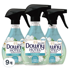 다우니 호텔 컬렉션 섬유스프레이 화이트티 향 본품, 9개, 360ml