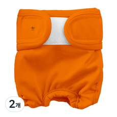 DING DONG PET 寵物基本款母犬生理褲 橘色, M, 2個, 1入