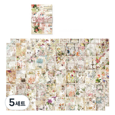 Madagumi復古情懷名畫設計大容量便條紙, 5套, 花園, 100張