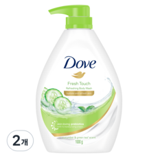 Dove 多芬 清新觸感小黃瓜沐浴乳, 2個, 1L