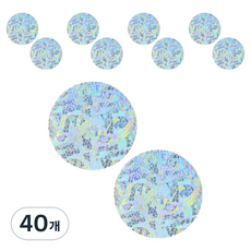 Kelbon 亮片圓形銀河胸貼, 40個