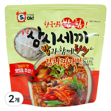 물샘 삼시세끼 김치찌개 라면밥, 110g, 2개