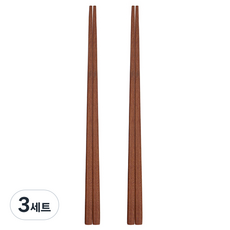 니코트 우드 2인 젓가락 세트, 베이직, 젓가락 2p, 3세트