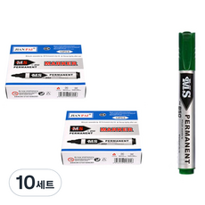 Bluemato 油性魔術B組 MS850 12入, 綠色, 10套