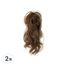 Healthy Dot 波浪假髮髮夾, 淺棕色, 2個