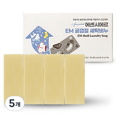 essencher EM 牡蠣殼洗衣皂, 5個, 520g