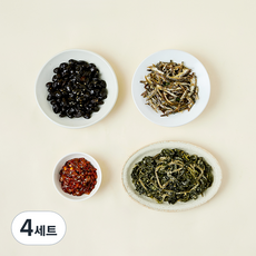 압구정 예향 집밥 밑반찬 비빔낙지젓 80g + 건부지갱이나물 50g + 잘손질된멸치볶음 20g + 콩자반 50g 세트 D, 200g, 4세트