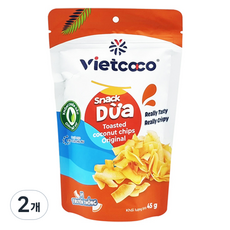 비엣코코 코코넛칩, 2개, 45g