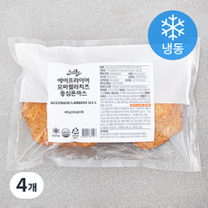 FamilyHarmony 에어프라이어 모짜렐라치즈 등심돈까스 3개입 (냉동), 450g, 4개