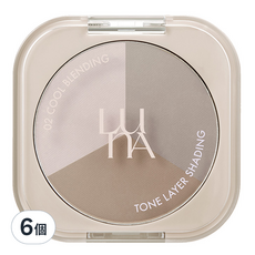 LunA 3色修容盤 9g 02 Cooling Blending, 6個