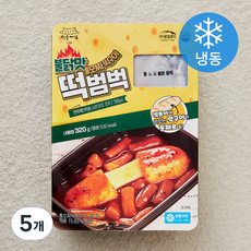 서울마님 불닭맛 통모짜떡구이 떡범벅 (냉동), 320g, 5개