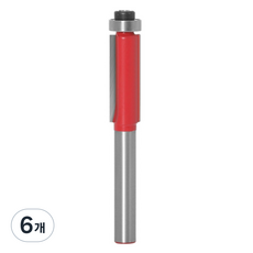 공구엔 트리머 6mm 생크 베어링비트 9.52mm, 6개