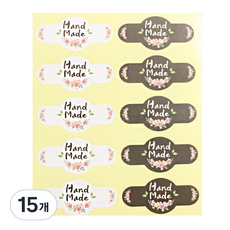 Picnic House 手工迷你棒棒糖便當貼紙 10入, 混合顏色, 15個