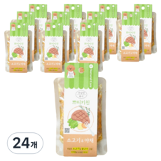 네츄럴코어 강아지 쁘띠키친 화식사료 소고기 야채, 85g, 24개