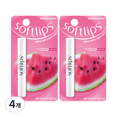 softlips 護唇膏, 西瓜, 2g, 4個