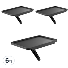 엘디엘마운트 티비 셋탑박스 공유기 다용도 거치대 APL-S180P, 6개, 블랙
