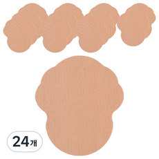 清爽膚色腋下吸汗墊 腋汗貼片 TYPE 01 深膚色, 24個