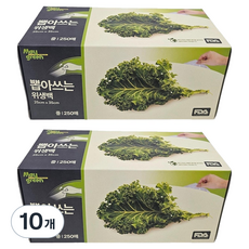 Maygreen 뽑아쓰는 위생백 중 25cm x 35cm, 중(M), 10개, 250개입