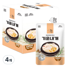 펫어스 생후 3개월 이후 반려동물 기운내개 습식파우치 10p, 닭고기+북어, 1.2kg, 4개