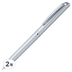 펜텔 에너겔 하이클래스 볼펜 0.7mm BL2007Z-A, 실버, 2개