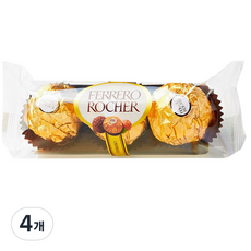 FERRERO 費列羅 金莎巧克力 T3, 37.5g, 4個