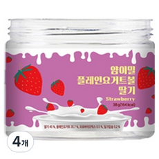 얌이밀 플레인 동결건조 요거트볼, 38g, 4개, 딸기맛