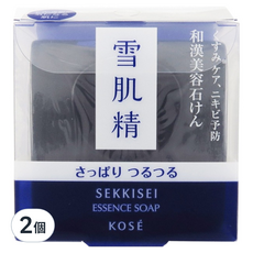 KOSE 高絲 SEKKISEI 雪肌精 黑碳淨化潔顏皂, 120g, 2個