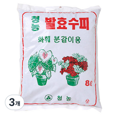 발효수피 비료 8L, 혼합색상, 3개