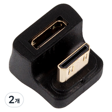 일렉싱크 제우스랩 휴대용 모니터 mini HDMI 젠더 상, 2개, ET003