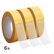 모던앳 자국없는 메쉬 양면 테이프 30mm x 10m, 6개