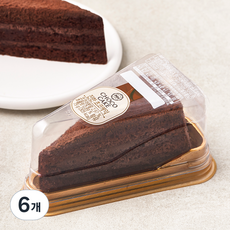 밀크앤허니 진한 초코케익, 75g, 6개