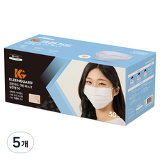크린가드 크린 마스크 실끈형, 50개입, 5개, 화이트