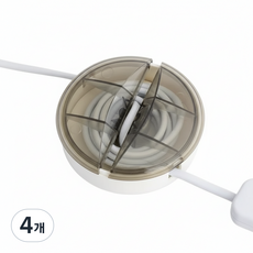 코슬라 대용량 충전선 데이터 케이블 줄감개 대형 와인더, 그린, 4개