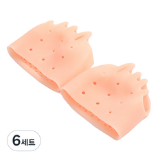 제이케이 자세교정 엄지 외반 충격흡수 발가락 분리기 양쪽착용 세트 스킨, 6세트