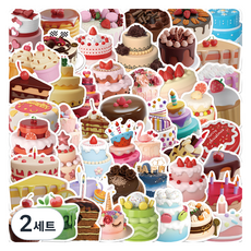 特別商店 行李箱 筆記型電腦 旅行 防水貼紙組 TT112-50PCS, 2套, 甜蜜日