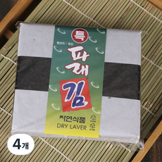 백송식품 화입 파래김 특 100p, 4개