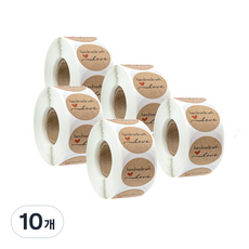 abm 手工圓形貼紙 500入, 工藝, 10個