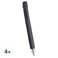 제브라 블렌 4 + S 펜 0.7mm, 블랙, 4개
