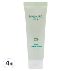 미구하라 베이비 파우더 크림, 120ml, 4개
