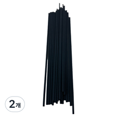 擴香纖維棒 4mm x 25cm, 黑色, 2個, 50入