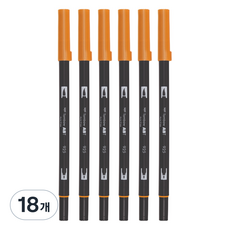 톰보 ABT 듀얼 브러시펜, 925 스칼렛, 18개